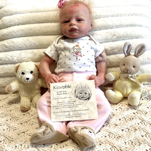 Limited edition preemie realborn doll “KISSABLE” by artist Marita Winters. - Picture 1 of 17